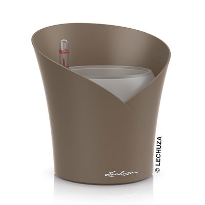 Lechuza 'Orchidea', taupe matt, ca. Ø 18 x H 20 cm