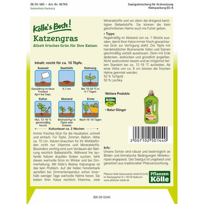 Kölles Beste Katzengras Samen