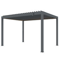 Seitenteil für Pergola, anthrazit, ca. 300 x 250 cm