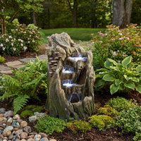 Brunnen aus Polyresin mit Licht, Pumpe und Kabel, ca. 32x32x57 cm Brunnen aus Polyresin mit Licht, Pumpe und Kabel, ca. 32x32x57 cm
