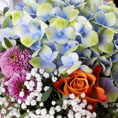 Blumenstrauß 'Sommertraum', handgebunden, Größe S Blumenstrauß 'Sommertraum', handgebunden, Größe S