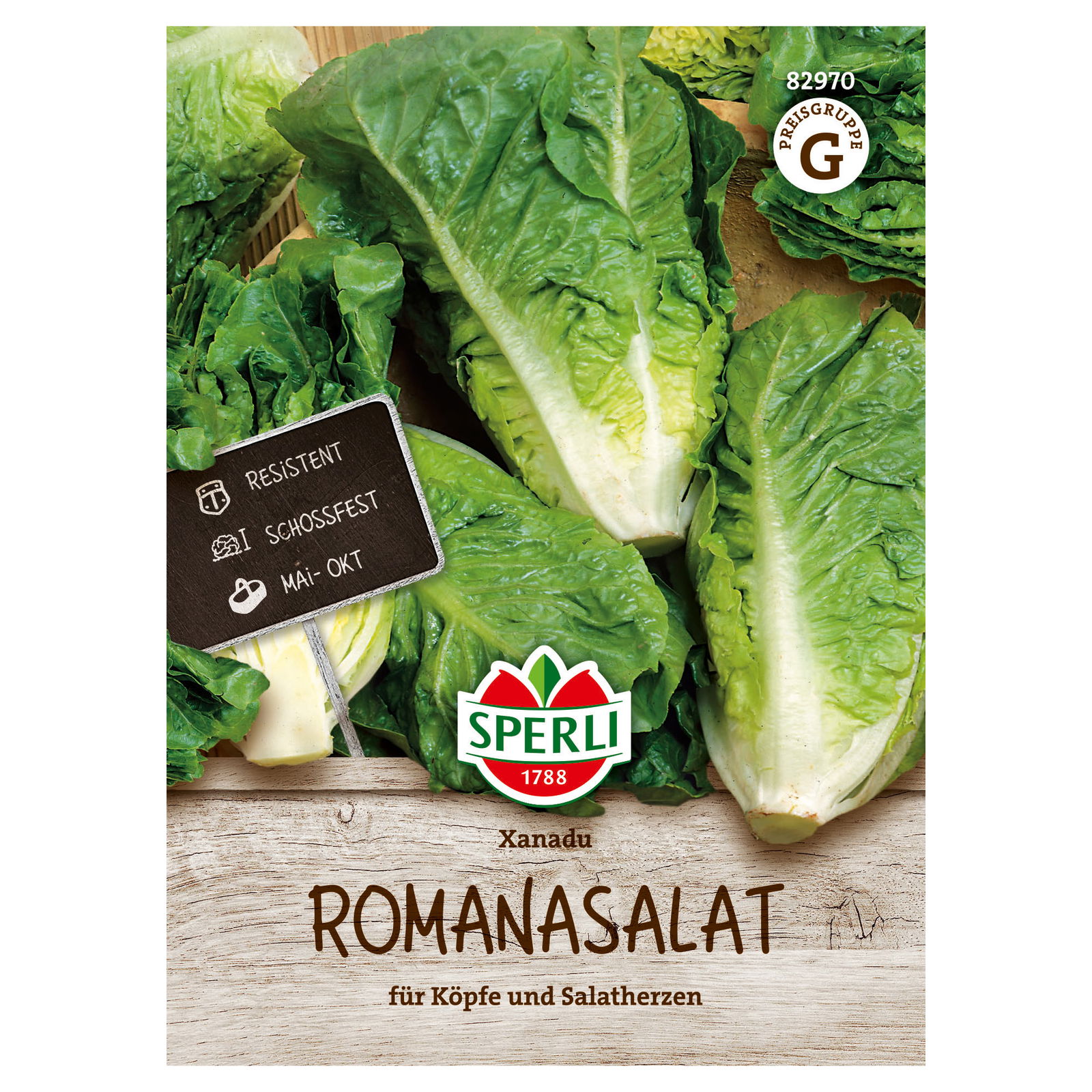 Sperli Saatgut Romanasalat 'Xanadu', grün Sperli Saatgut Romanasalat 'Xanadu', grün