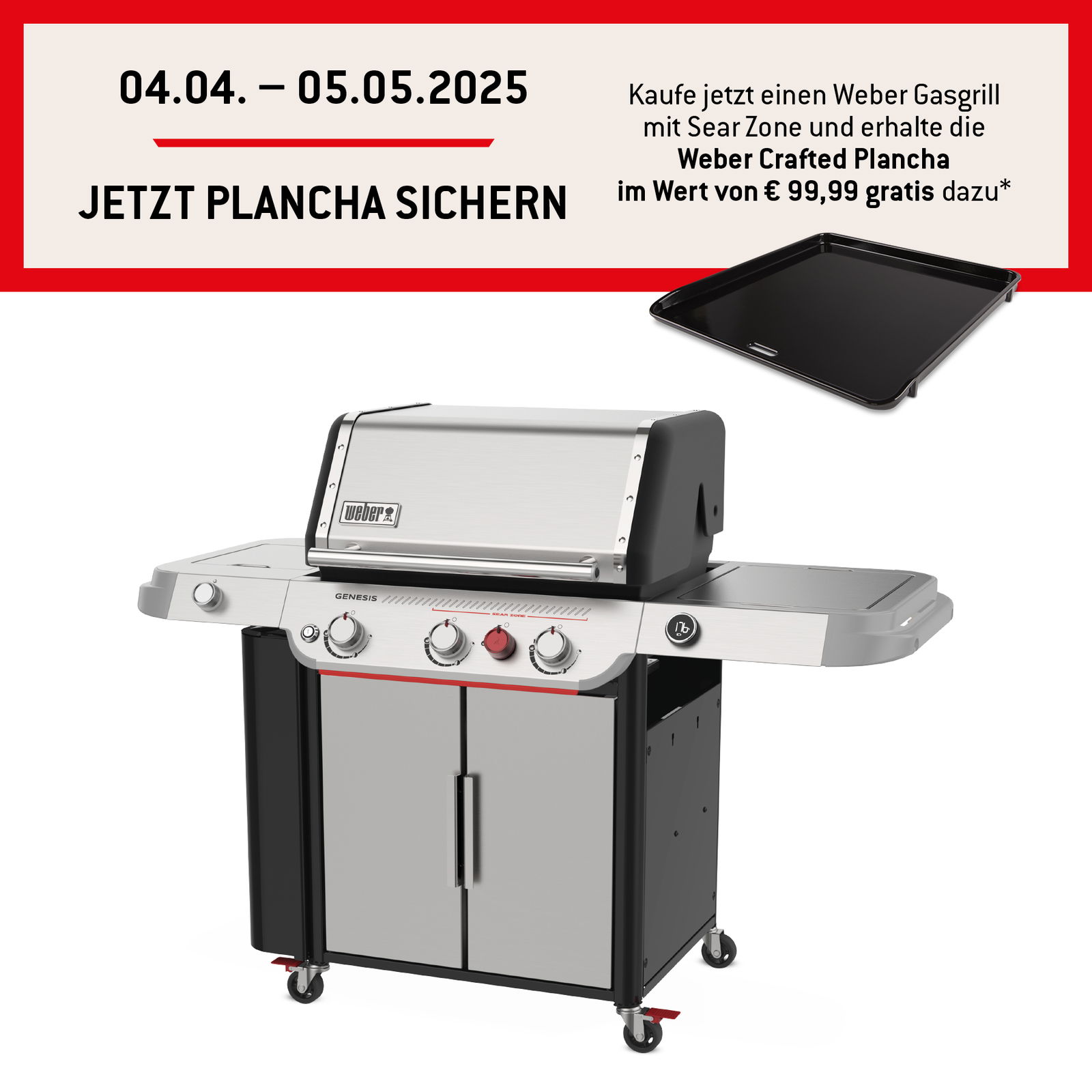 Weber Gasgrill 'Genesis SP-335W GBS', silber