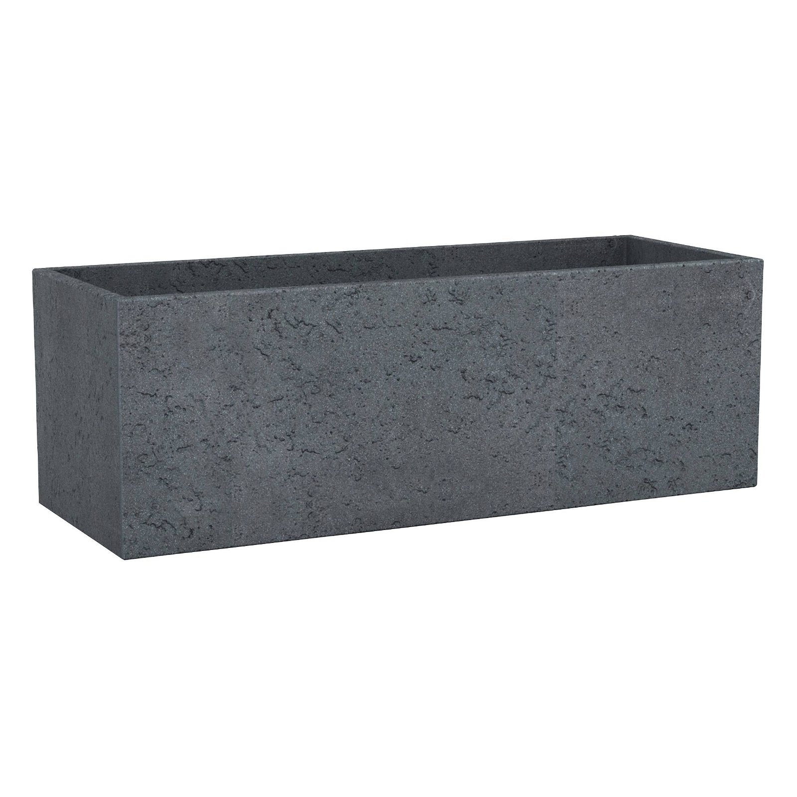 Pflanzkübel 'C-Cube Long', Stony Black, 79 x 29 x H 27,5 cm, 35 Liter