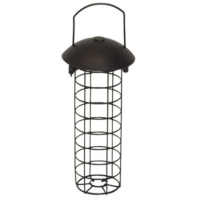 Meisenknödel-Futterspender, grün, Metall, Ø 8,5 x 24 cm Meisenknödel-Futterspender, grün, Metall, Ø 8,5 x 24 cm