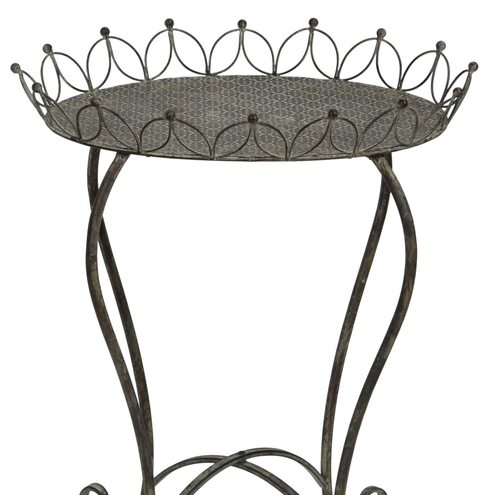 Beistelltisch, grau-braun, ca. 53 x 40 x H 68 cm