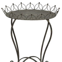 Beistelltisch, grau-braun, ca. 53 x 40 x H 68 cm