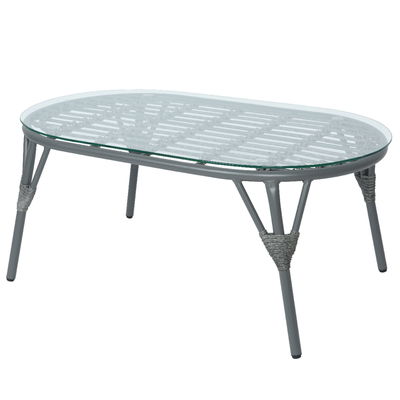 Loungegruppe 'Evora', 4-teilig, grau Loungegruppe 'Evora', 4-teilig, grau