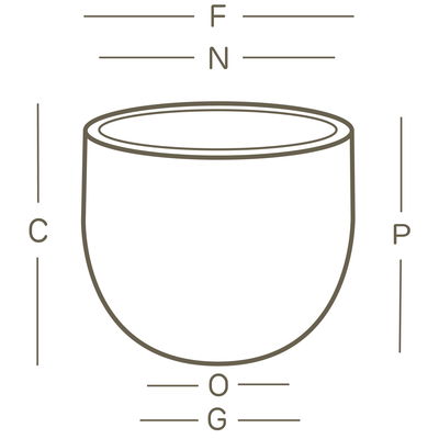 Euro 3 Plast Pflanzkübel 'Etria', terra, Ø 64 x H 52 cm