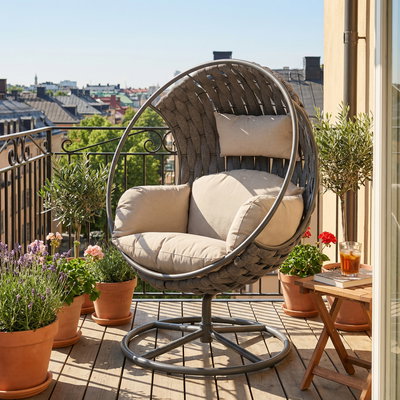 Drehsessel 'Houston' inkl. Kissen, anthrazit