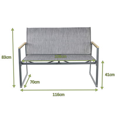 Loungegruppe 'Dublin', 4-tlg., grau Loungegruppe 'Dublin', 4-tlg., grau