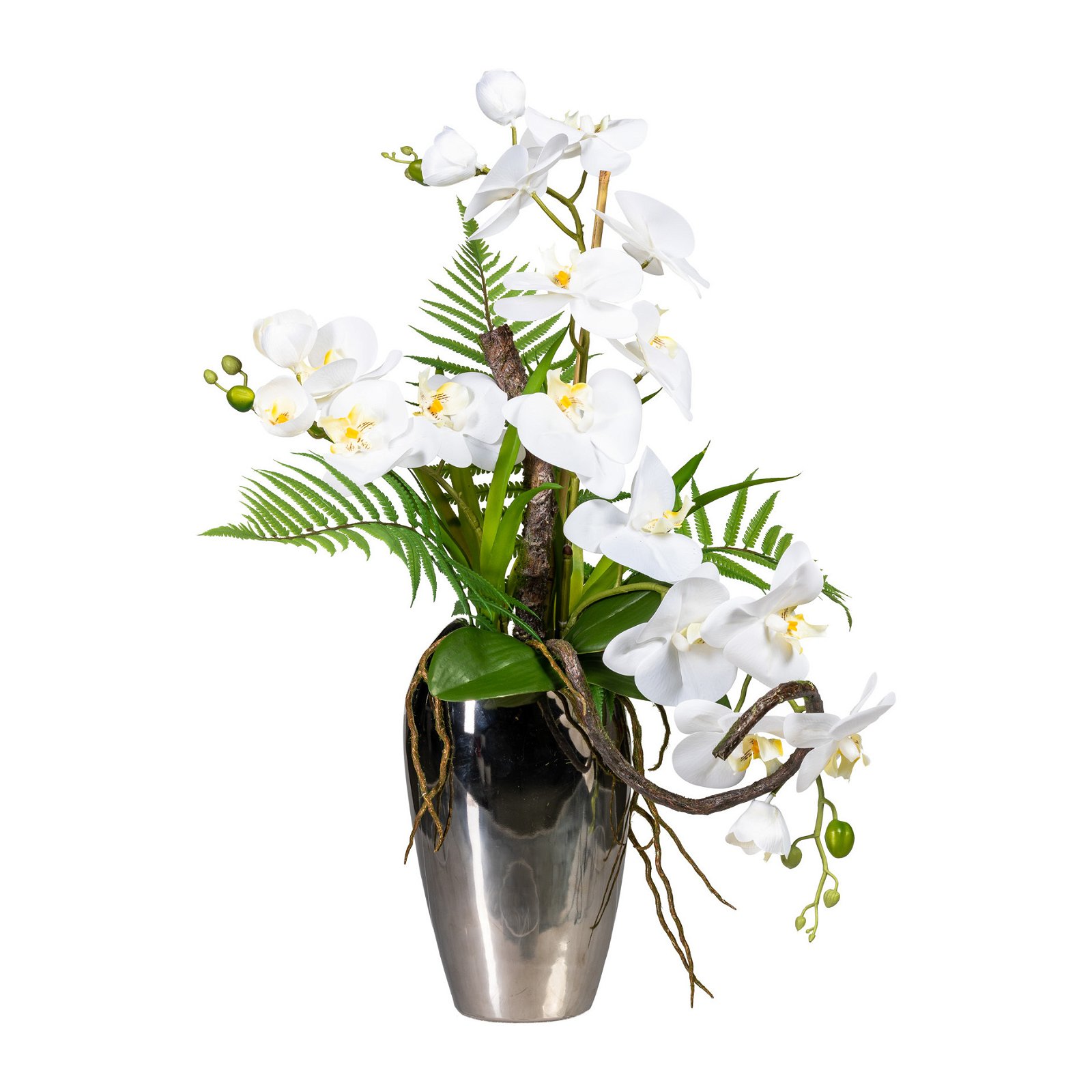 Kunstpflanze Phalaenopsis, weiß, Höhe ca. 70 cm