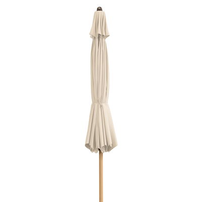 Doppler Kurbelschirm 'Alu-Wood Ultra', natur, Ø ca. 350 cm Doppler Kurbelschirm 'Alu-Wood Ultra', natur, Ø ca. 350 cm