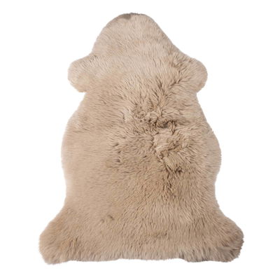Schaffell taupe aus 100% Naturfell, 90 x 50 cm