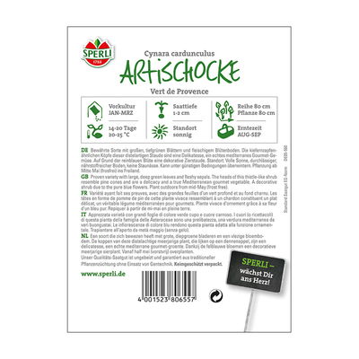 Gemüsesamen, Artischocke 'Vert de Provence' Gemüsesamen, Artischocke 'Vert de Provence'