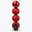 Christbaumkugeln, weihnachtsrot, Kunststoff, ca. Ø 14 cm, 4er-Set Christbaumkugeln, weihnachtsrot, Kunststoff, ca. Ø 14 cm, 4er-Set