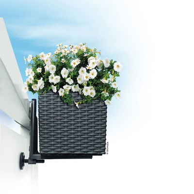 Lechuza Balkonkastenhalter für Balconera Cottage, schwarz Lechuza Balkonkastenhalter für Balconera Cottage, schwarz