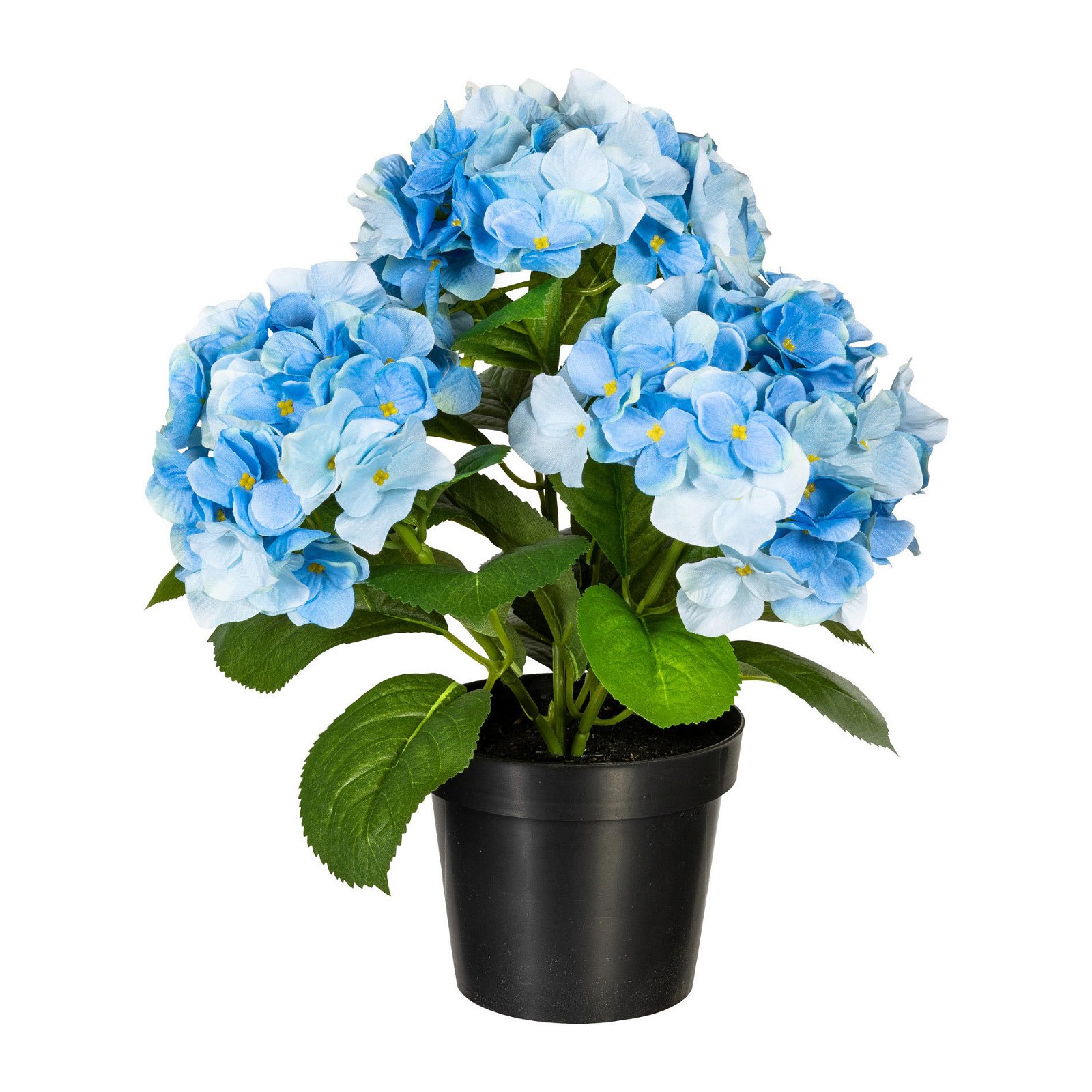 Kunstpflanze Hortensienbusch, blau, Höhe ca. 32 cm