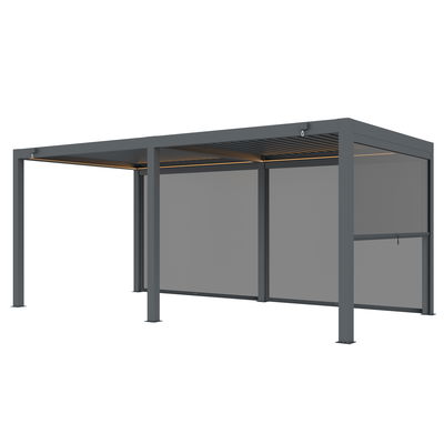 Seitenteil für Pergola, anthrazit, ca. 400 x 250 cm