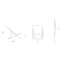 Lafuma Liegestuhl Maxi Transat, Batyline ISO, miel