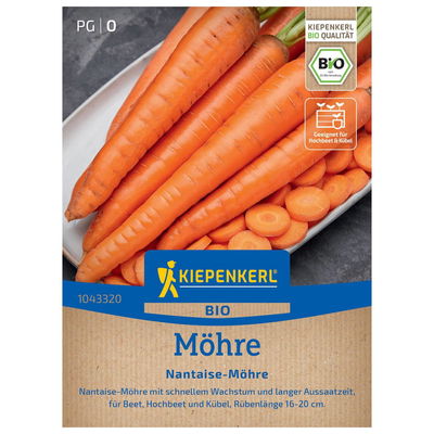Kiepenkerl Saatgut Bio-Möhre 'Nantaise®', orange Kiepenkerl Saatgut Bio-Möhre 'Nantaise®', orange