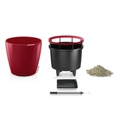 Lechuza 'Classico LS 50', scarlet-rot, ca. Ø 50 x H 47 cm