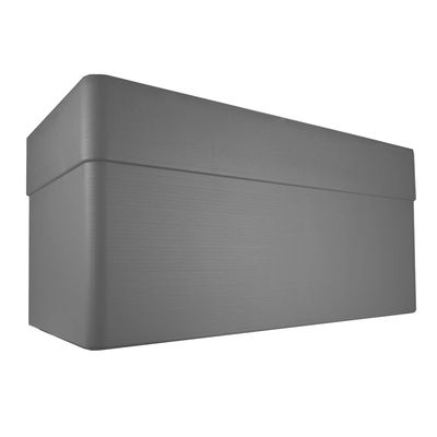 Eda Pflanztrog 'Carel', anthrazit, ca. 80 x 39 x H 39 cm