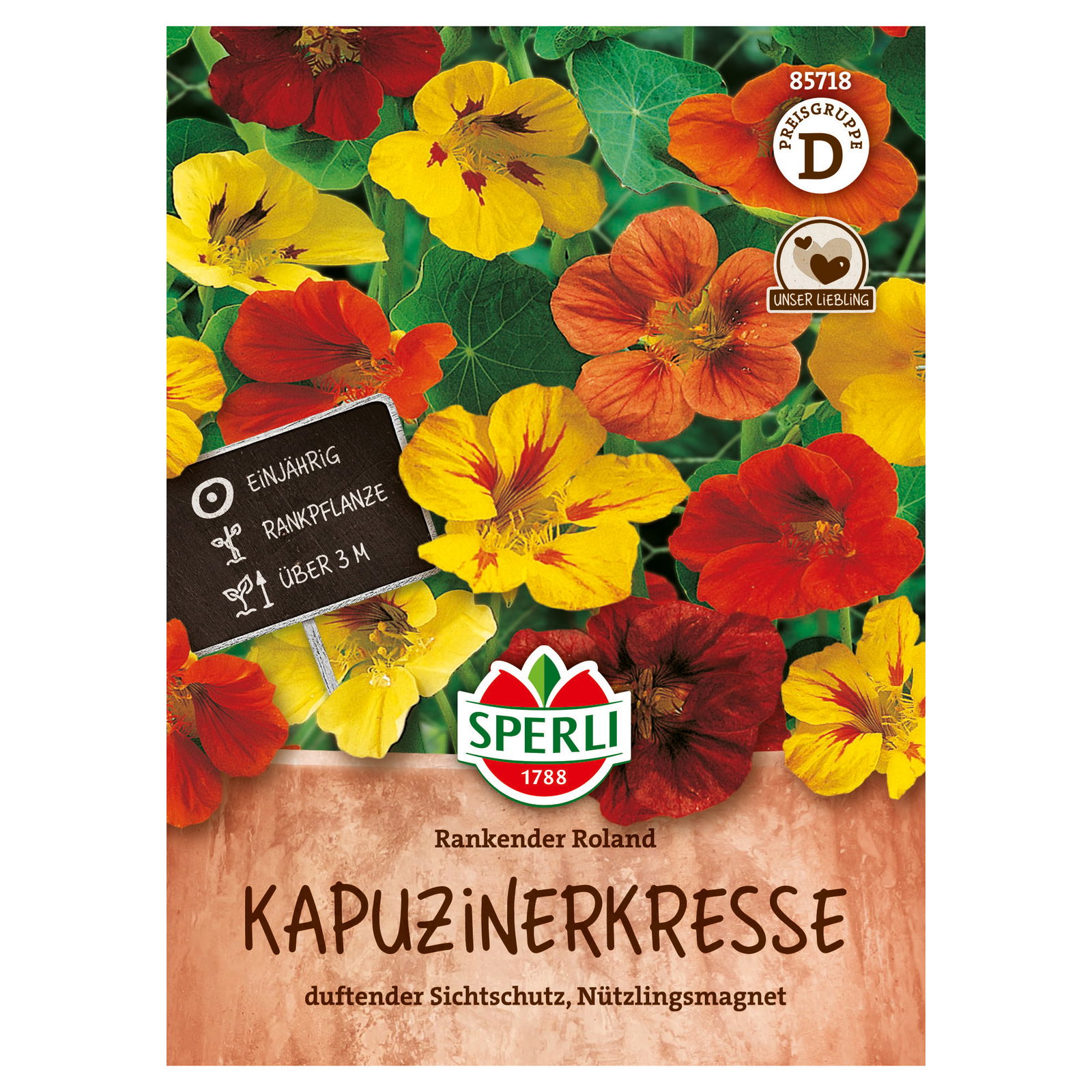 Sperli Saatgut Kapuzinerkresse 'Rankender Roland', bunt Sperli Saatgut Kapuzinerkresse 'Rankender Roland', bunt