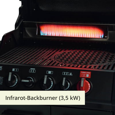 Enders Gasgrill Monroe PRO 3 SIK Turbo Shadow, inkl. Wetterschutzhülle