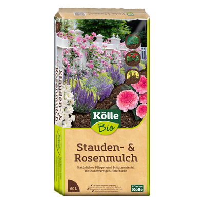 Kölle Bio Stauden- & Rosenmulch, 48 Sack à 60 l, gesamt 2880 Liter