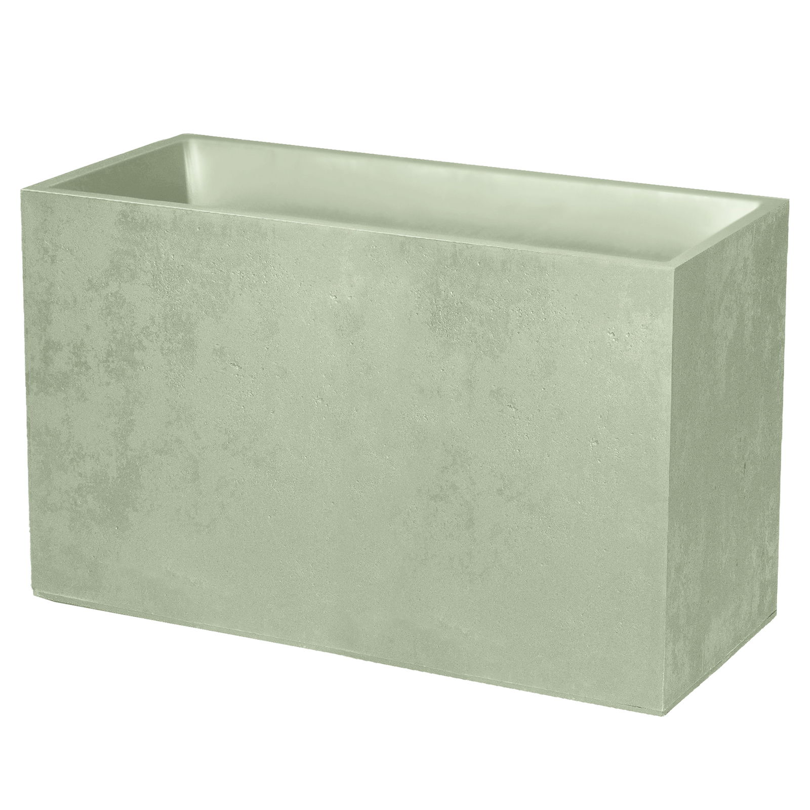 Poetic Pflanzkasten 'Basalt High', mandelgrün, ca. 100 x 40 x H 60 cm