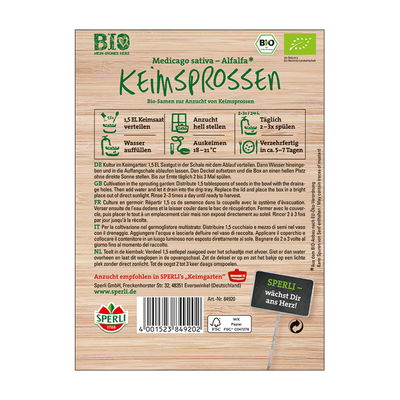 Bio-Keimsprossen, Alfalfa, grün