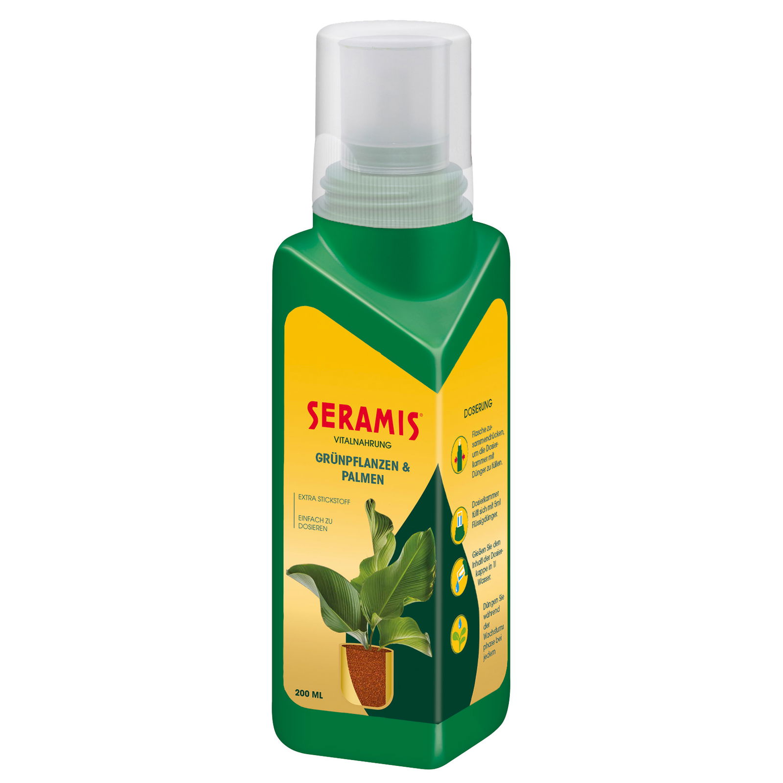 Seramis Vitalnahrung für Grünpflanzen & Palmen, 200 ml Seramis Vitalnahrung für Grünpflanzen & Palmen, 200 ml