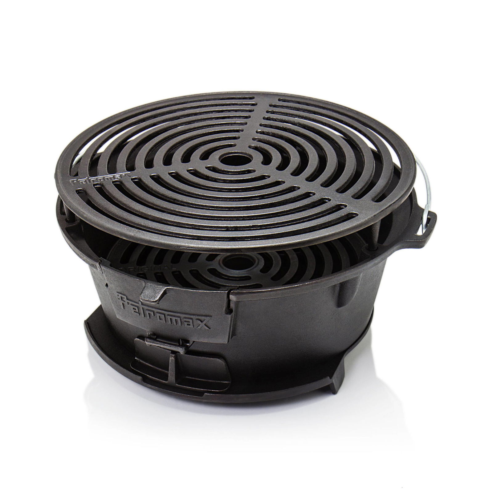Feuergrill Petromax TG3, schwarz, Gusseisen, ca. Ø 45 x H 21 cm