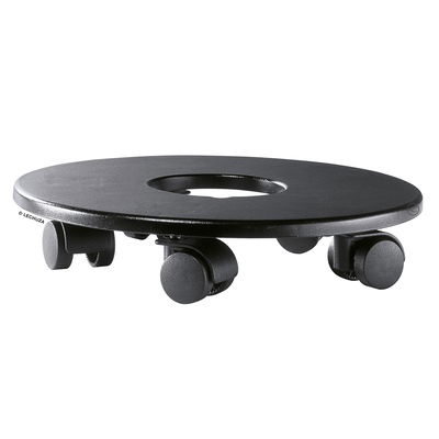 Lechuza Rolluntersatz 'Classico/Quadro 50', schwarz, ca. Ø 30 x H 5,8 cm