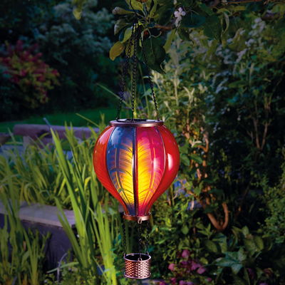 Smartsolar Leuchte 'Heißluftballon Regenbogen', Ø 20 x H 62 cm Smartsolar Leuchte 'Heißluftballon Regenbogen', Ø 20 x H 62 cm