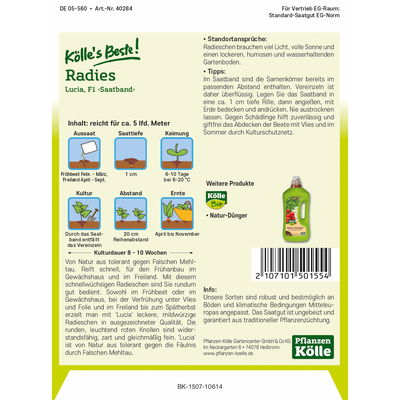 Kölles Beste Gemüsesamen Radies 