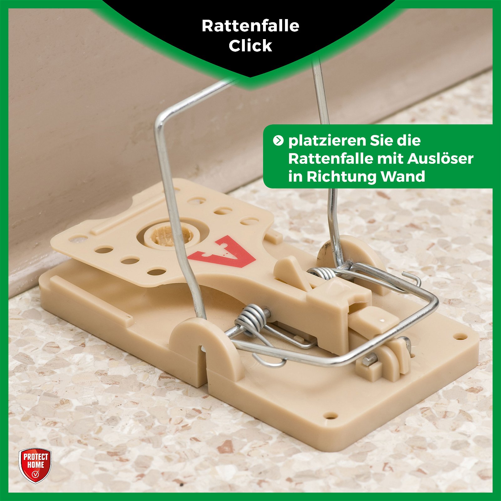 Rattenfalle Click, Protect Home, 2 Stück
