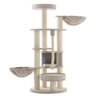 Kratzbaum 'Fida', creme, ca. 165 x 70 x 70 cm Kratzbaum 'Fida', creme, ca. 165 x 70 x 70 cm