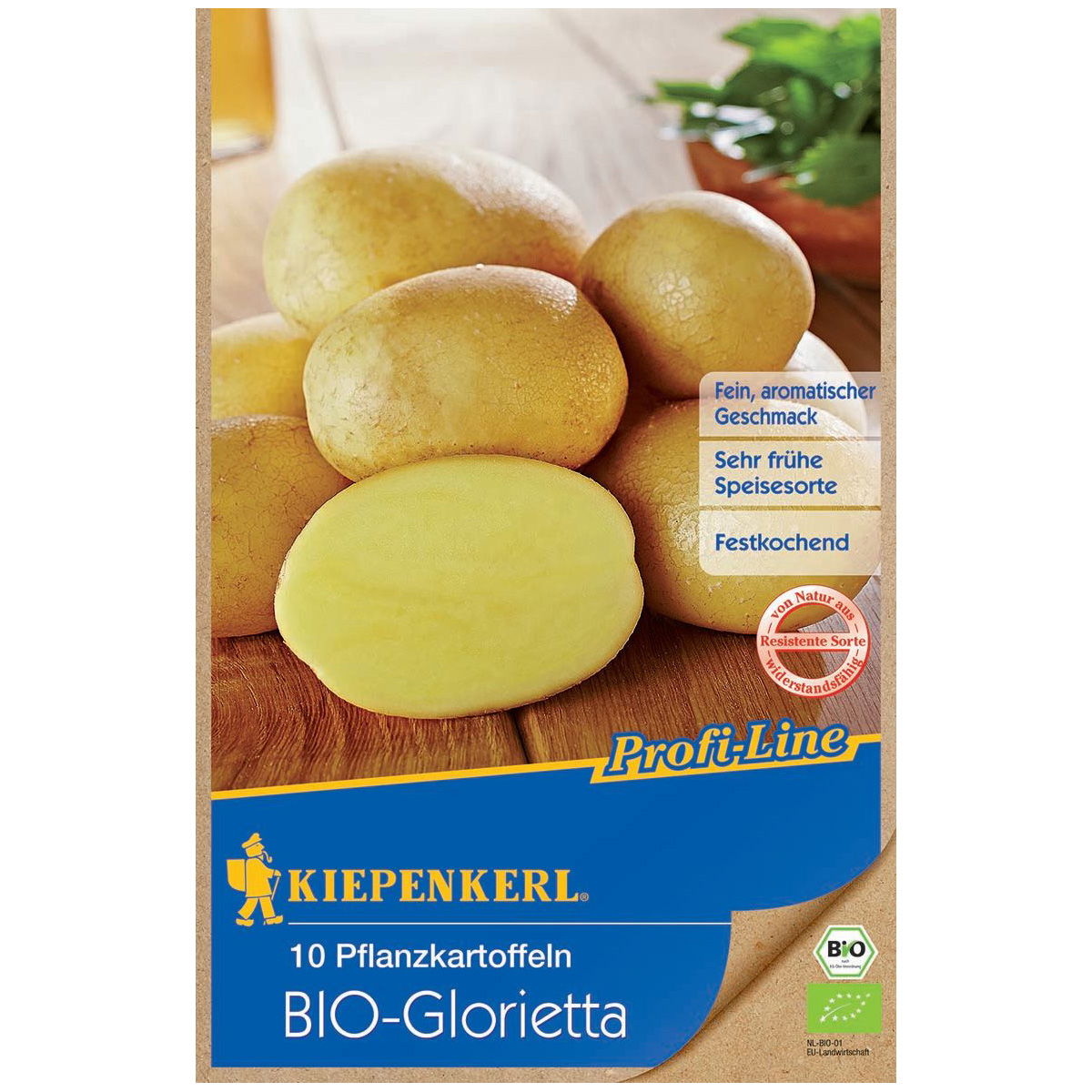 Pflanzkartoffel, Solanum tuberosum 'BIO Glorietta'®, 10 Kartoffeln