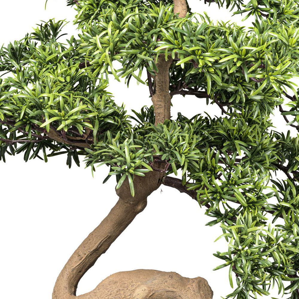 Künstliche Bonsai-Steineibe, Höhe ca. 90 cm