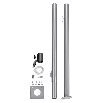Mast für Sonnensegel, silber, Edelstahl
