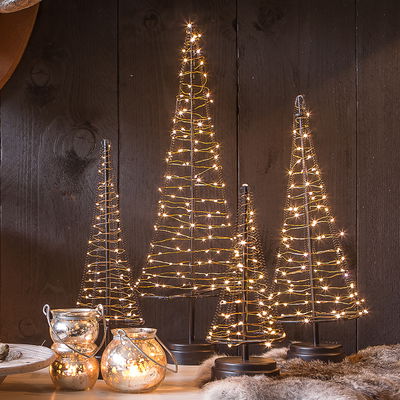 LED Weihnachtsbaum, warmweiß, 60 LEDs, ca. H 32 x B 10 cm LED Weihnachtsbaum, warmweiß, 60 LEDs, ca. H 32 x B 10 cm