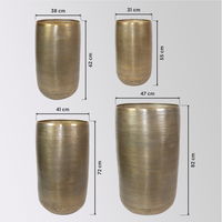 Kölle Pflanzgefäß 'Rowen', gold, 4-teiliges Set