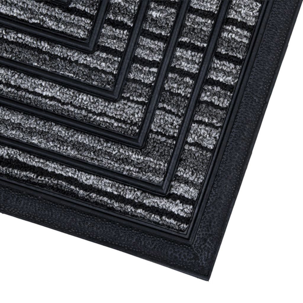 Kölle Fußmatte 'Supra Anthracite Stripes', ca. 45 x 75 cm