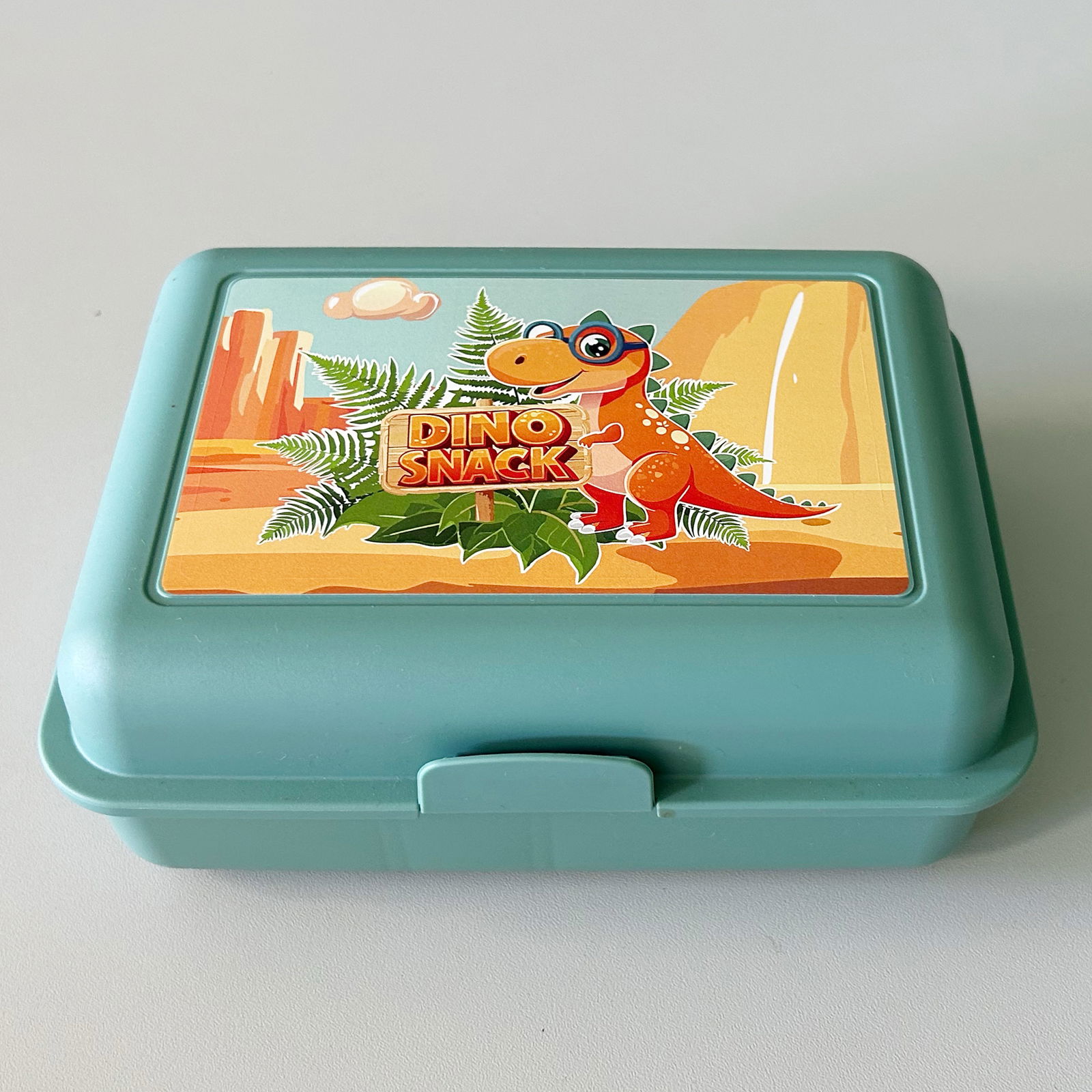 Dino Snack®, Sisko, Goldtüpfelfarn, Topf-Ø 14 cm, mit Brotdose