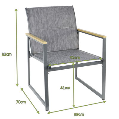 Loungegruppe 'Dublin', 4-tlg., grau Loungegruppe 'Dublin', 4-tlg., grau