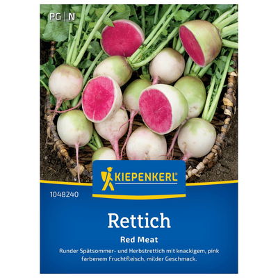 Gemüsesamen, Rettich 'Red Meat', mehrfarbig Gemüsesamen, Rettich 'Red Meat', mehrfarbig