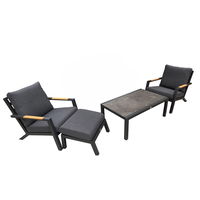 Loungeset 'Australien', 4tlg, anthrazit