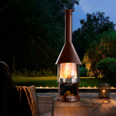 Buschbeck Edelstahlkamin 'Melbourne', braun, Höhe ca. 230 cm Buschbeck Edelstahlkamin 'Melbourne', braun, Höhe ca. 230 cm